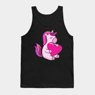 Valentine's Day Unicorn Tank Top